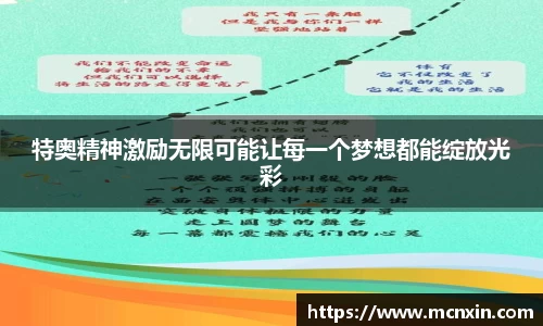特奥精神激励无限可能让每一个梦想都能绽放光彩
